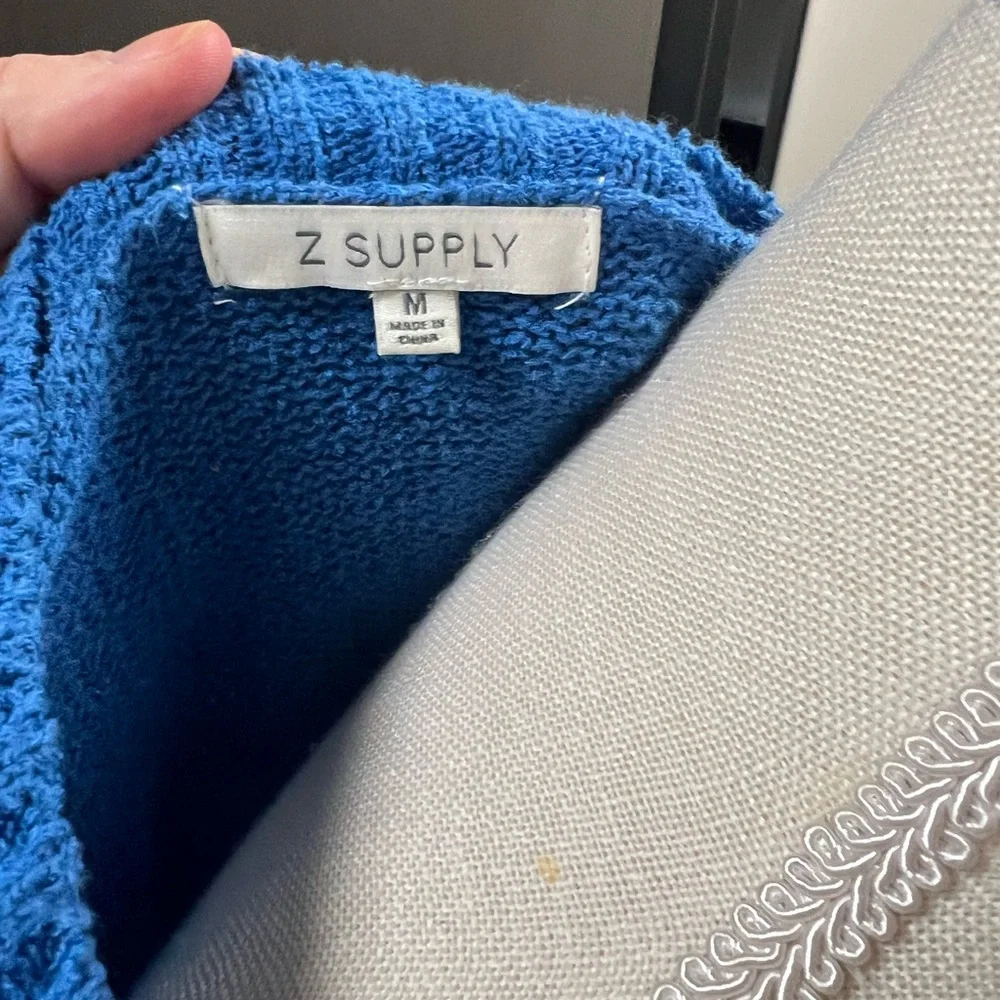 ZSupply Blue Beach Sweater Size M - Picture 5 of 5